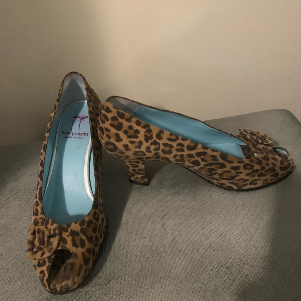 Thierry Rabotin leopard spot heels